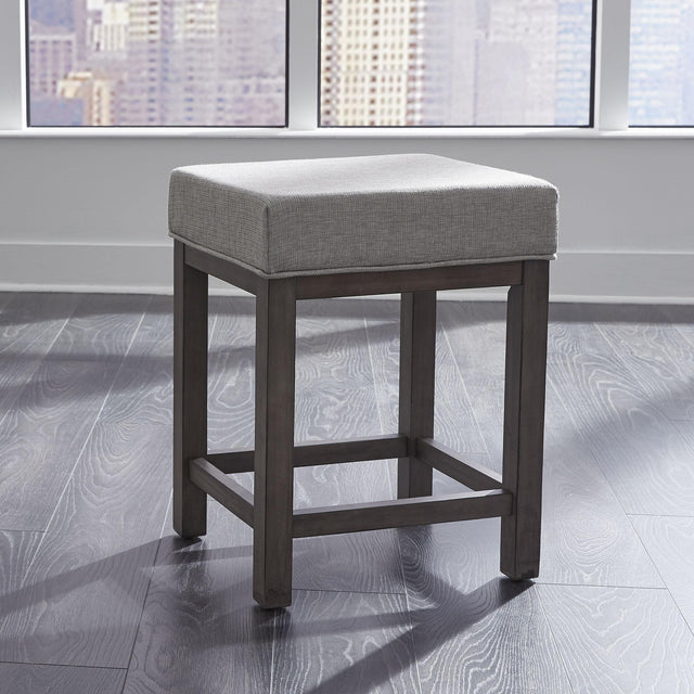 Liberty Furniture Tanners Creek - Upholstered Console Stool (Set of 3) - Dark Gray
