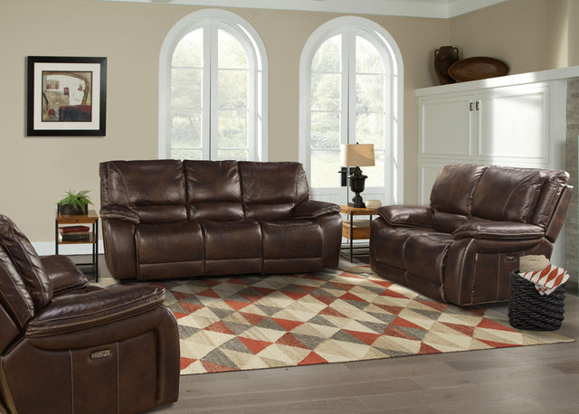 Parker House Vail - Power Reclining Sofa Loveseat And Recliner - Burnt Sienna