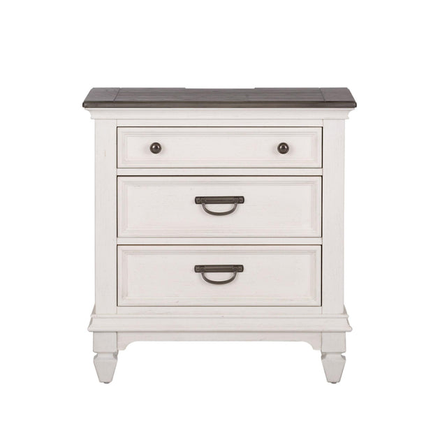 Liberty Furniture Allyson Park - Nightstand With Charging Station - White