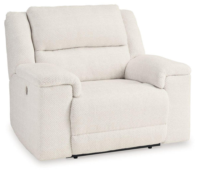 Ashley Keensburg Wide Seat Power Recliner - Linen