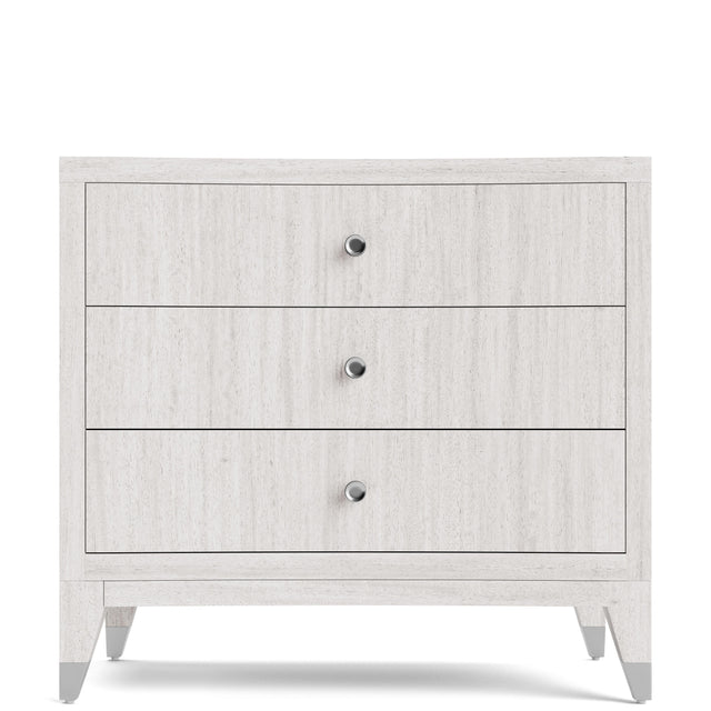 Riverside Furniture Hepburn - 3-Drawer Nightstand - White