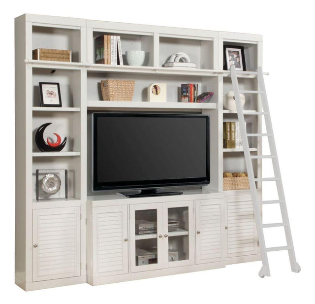 Parker House Boca - 5 Piece Entertainment Wall - Cottage White