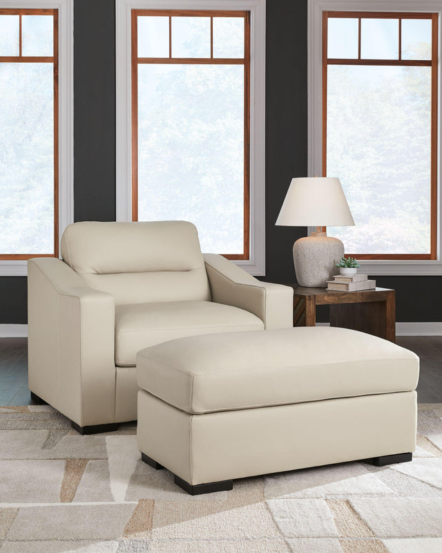 Ashley Treasure Trove - Almond - 2 Pc. - Chair And A Half, Ottoman