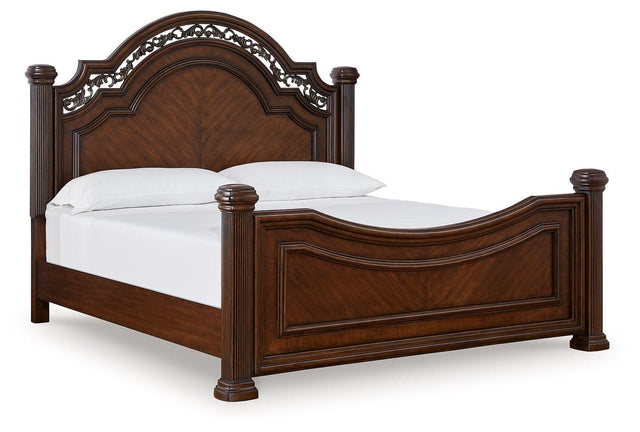 Ashley Lavinton - Brown - California King Poster Bed