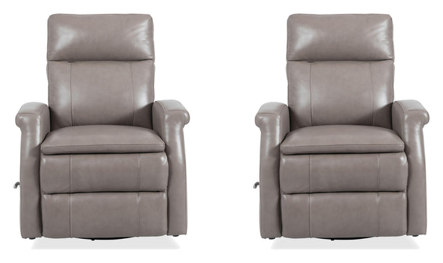 Parker House Bristol - Swivel Glider Recliner (Set of 2) - Graphite