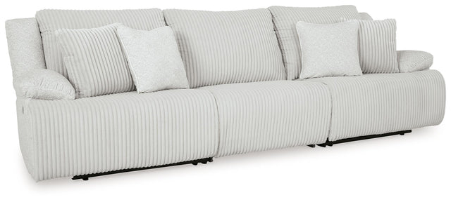 Ashley Top Tier - Alloy - 3-Piece Reclining Sectional Sofa