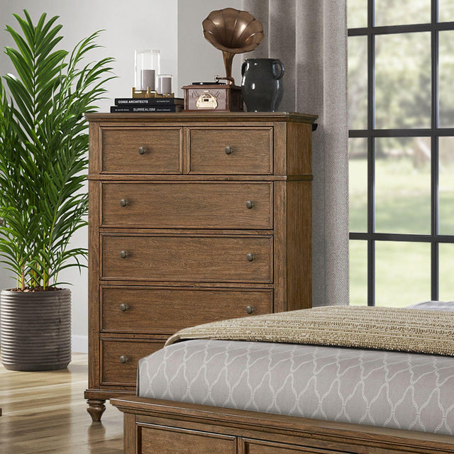 Liberty Furniture Twin Lakes - 5 Drawer Chest - Chestnut