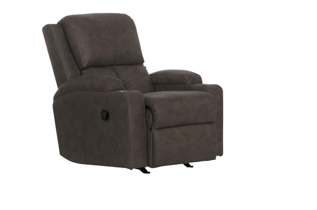 Catnapper Kyle - Rocker Recliner With Dual Cupholders - Walnut