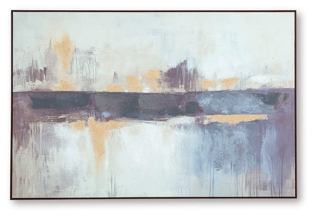 Ashley Gatesford Wall Art - Blue/White/Tan