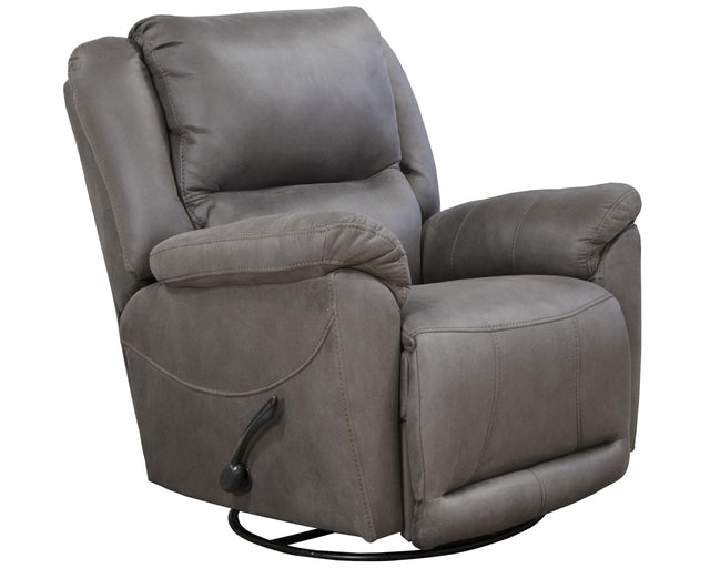 Catnapper Cole - Chaise Swivel Glider Recliner - Charcoal - 42"