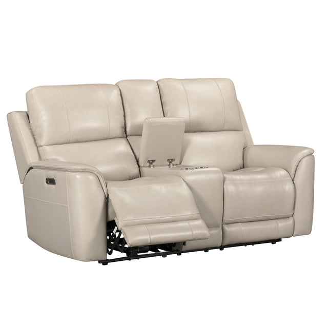 Parker House Easton - Zero Gravity Power Reclining Tilt Console Loveseat P3 - Steamboat Quartz