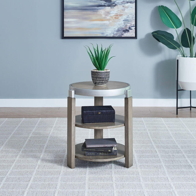 Liberty Furniture Sutton - Chairside Table - Brown