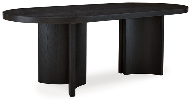 Ashley Rowanbeck Oval Dining Room Table - Black