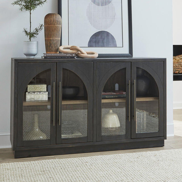 Liberty Furniture Archway - 4 Door Accent Cabinet - Black