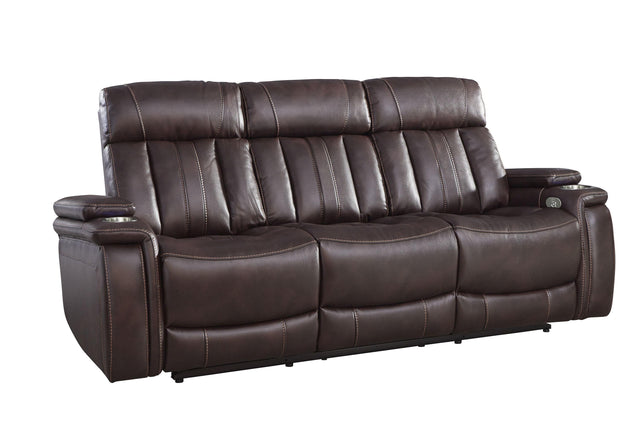 Parker House Royce - Power Drop Down Console Sofa - Fantom Brown