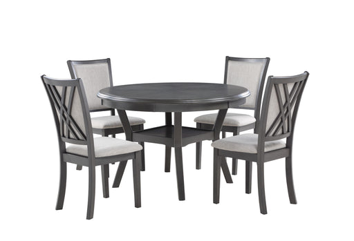 New Classic Furniture Amy - 5 Piece Dining Set - Gray