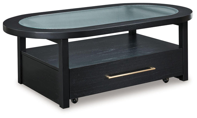 Ashley Winbardi Oval Cocktail Table - Black