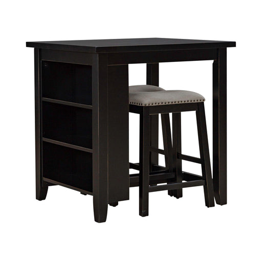 Liberty Furniture Brook Creek - 3 Piece Counter Set - Black