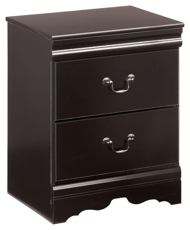 Ashley Huey Vineyard Two Drawer Night Stand - Black