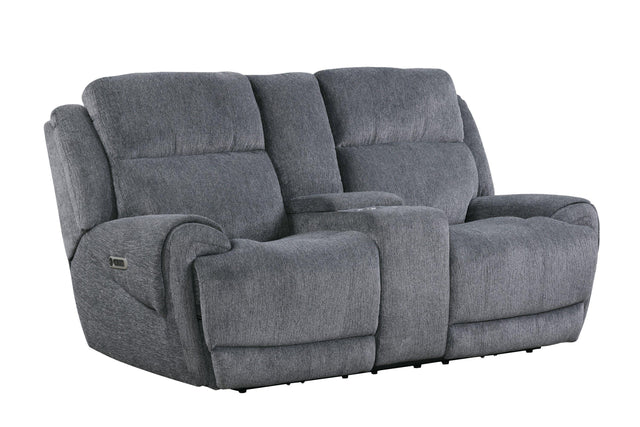 Parker House Spencer - Power Console Loveseat - Tide Graphite