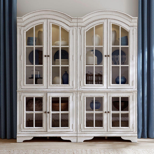Liberty Furniture Magnolia Manor - 2 Piece Bunching Cabinet Set - White