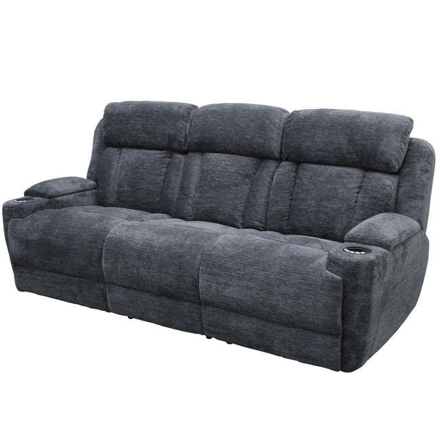 Parker House Dalton - Power Drop Down Console Sofa - Lucky Charcoal