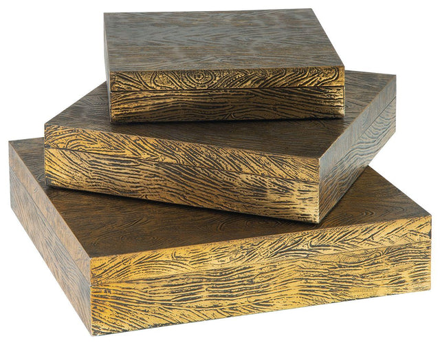 Ashley Keldy Box Set (3/CN) - Antique Brass Finish