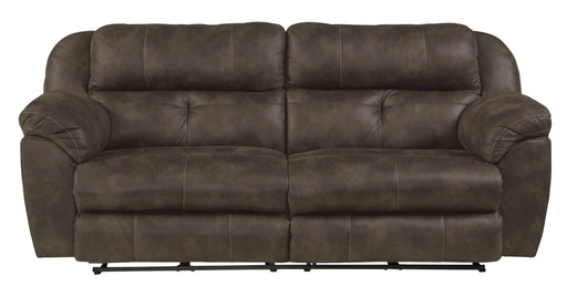 Catnapper Ferrington - Power Lay Flat Reclining Sofa with Power Adjustable Headrest - Dusk