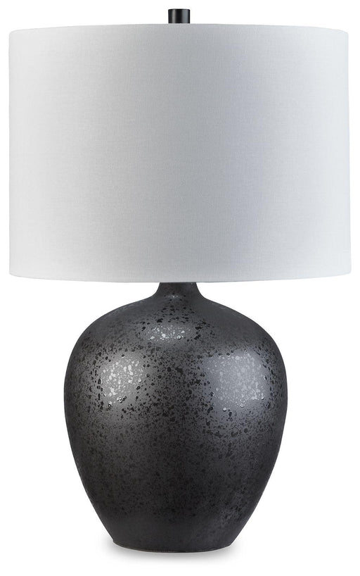 Ashley Ladstow Ceramic Table Lamp (1/CN) - Black