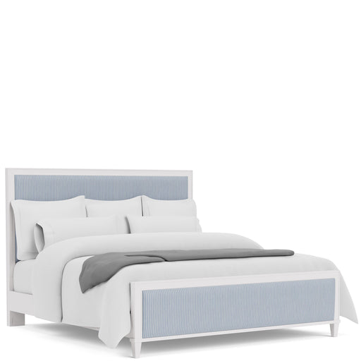 Riverside Furniture Rosalie - King Upholstered Bed - Blue / White