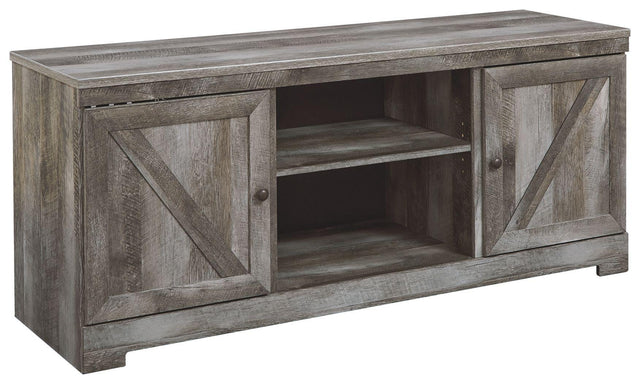 Ashley Wynnlow LG TV Stand w/Fireplace Option - Gray