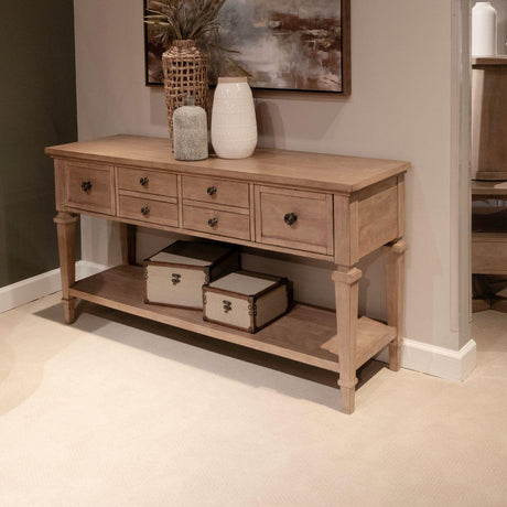 Liberty Furniture Haven Hills - Sofa Table - Camel Beige
