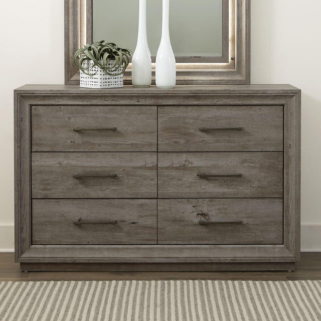 Liberty Furniture Horizons - 6 Drawer Dresser - Gray