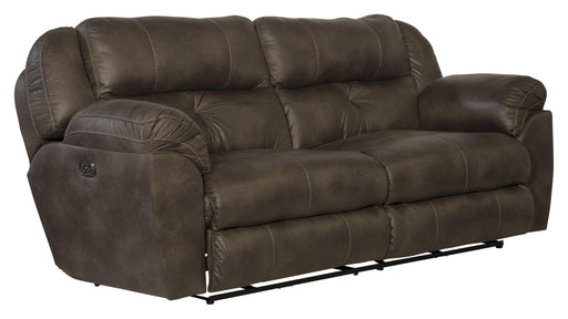 Catnapper Ferrington - Power Lay Flat Reclining Sofa with Power Adjustable Headrest & Lumbar - Dusk