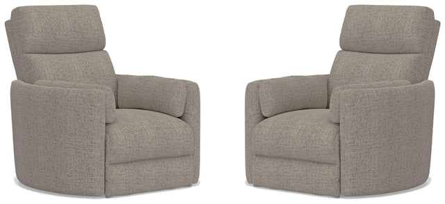 Parker House Radius - Manual Swivel Recliner (Set of 2) - Burlap