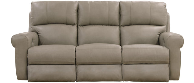 Catnapper Torretta - Power Lay Flat Reclining Sofa (87") - Putty - 39"