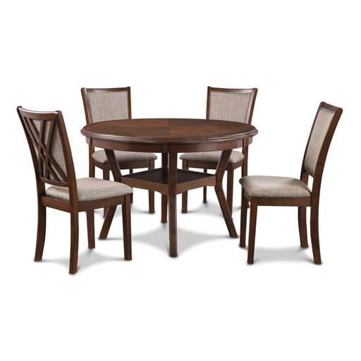 New Classic Furniture Amy - 5 Piece Dining Set - Cherry