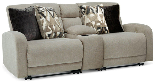 Ashley Colleyville - Stone - 3-Piece Power Reclining Sectional With Console