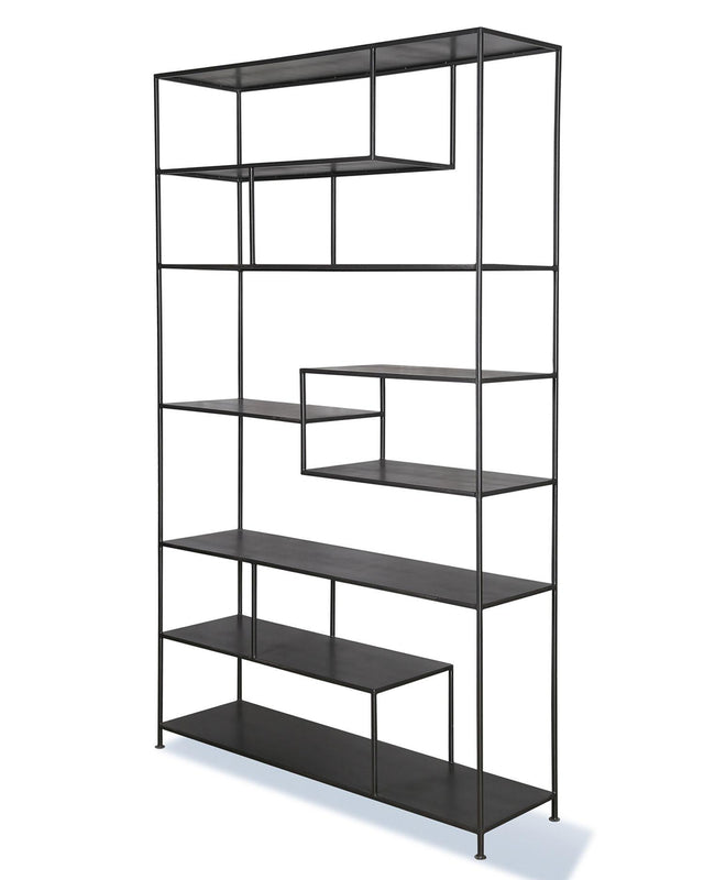 Parker House Crossings Serengeti - Bookcase - Sandblasted Fossil Grey