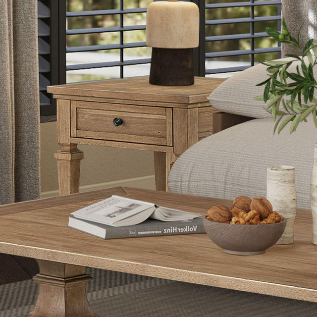 Liberty Furniture Haven Hills - End Table - Camel Beige