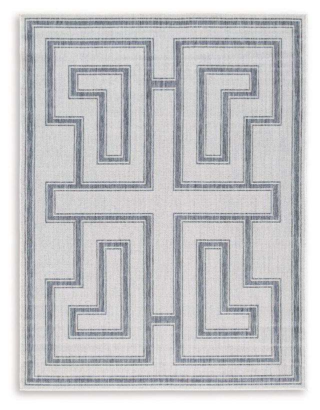 Ashley Matinwood Large Rug - Ivory/Charcoal