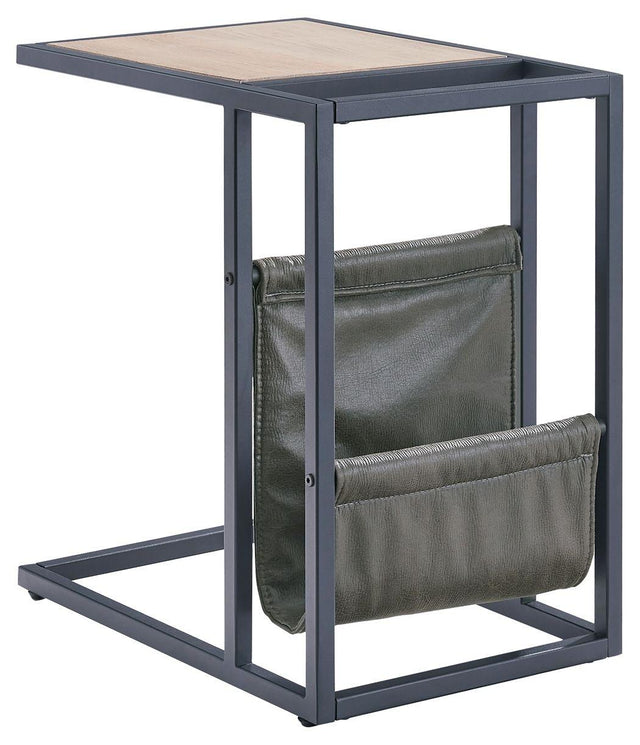 Ashley Freslowe Chair Side End Table - Light Brown/Black