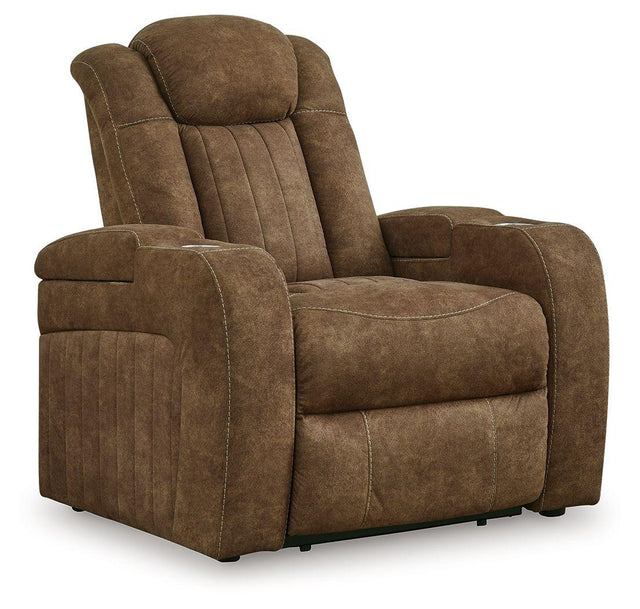 Ashley Wolfridge PWR Recliner/ADJ Headrest - Brindle