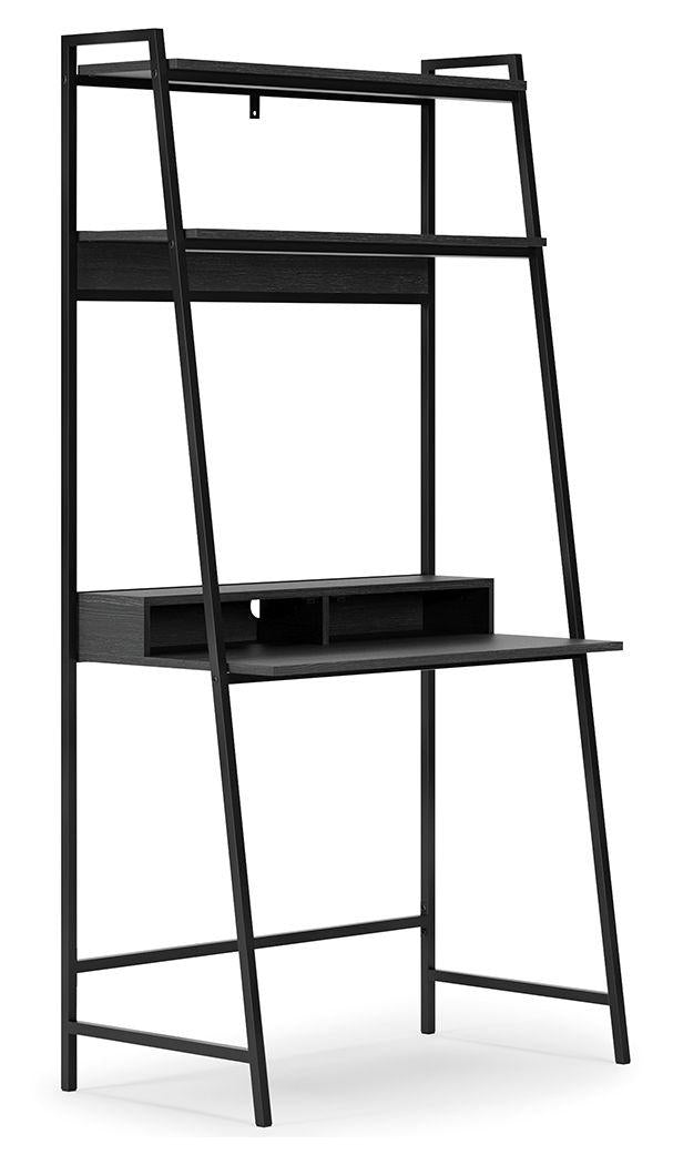 Ashley Yarlow Home Office Desk and Shelf - Black