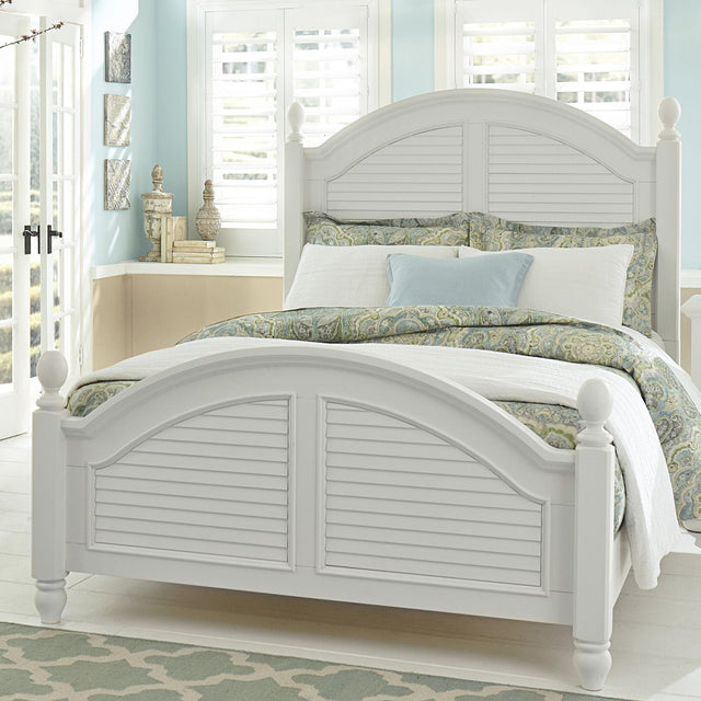 Liberty Furniture Summer House - King Poster Bed - White