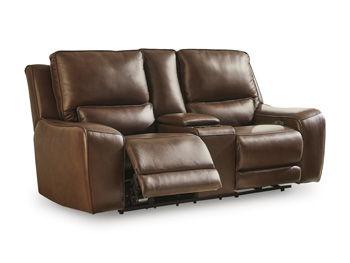 Ashley DeepWakes PWR REC Loveseat/CON/ADJ HDRST - Canyon