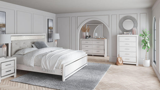Ashley Altyra - White - 8 Pc. - Dresser, Mirror, Chest, King Panel Bed, 2 Nightstands