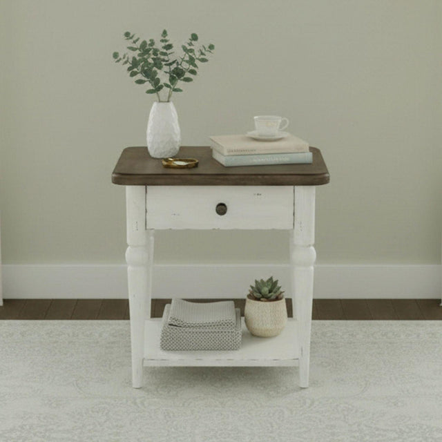 Liberty Furniture Turnberry Park - Rectangular End Table - White