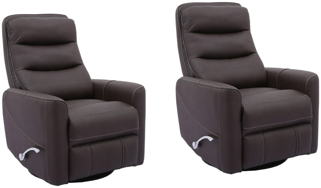 Parker House Hercules - Swivel Glider Recliner (Set of 2) - Chocolate