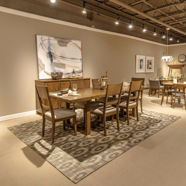 Liberty Furniture Harmony - 7 Piece Trestle Table Set - Brownstone